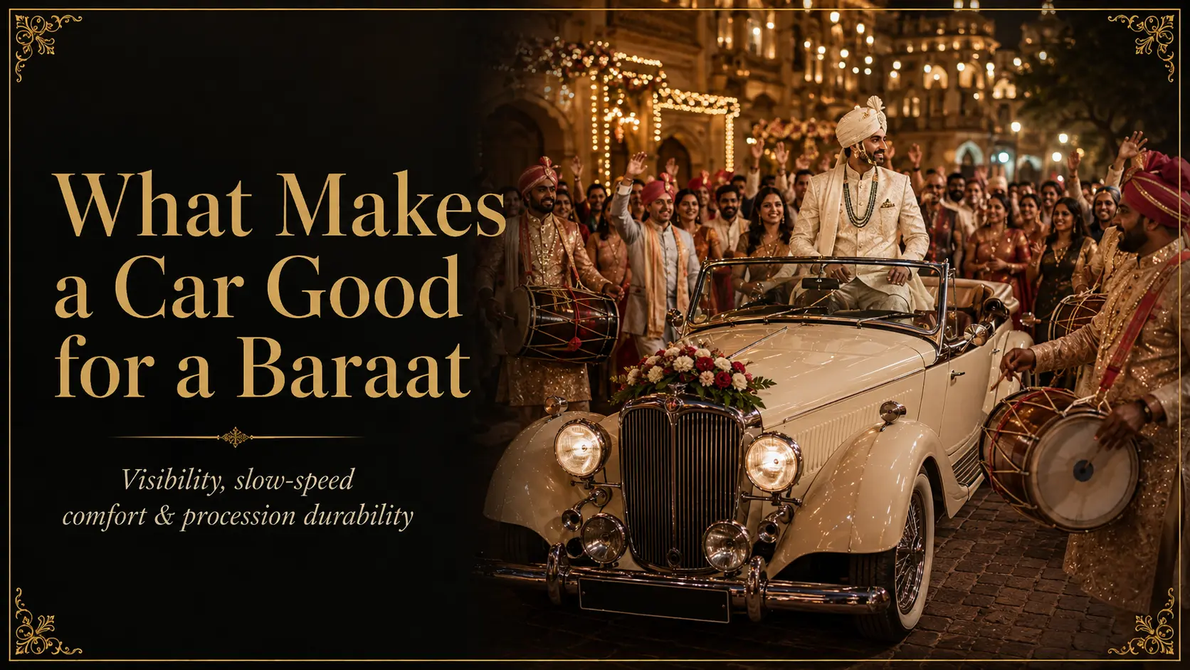 What Actually Makes a Car "Good" for a Baraat
