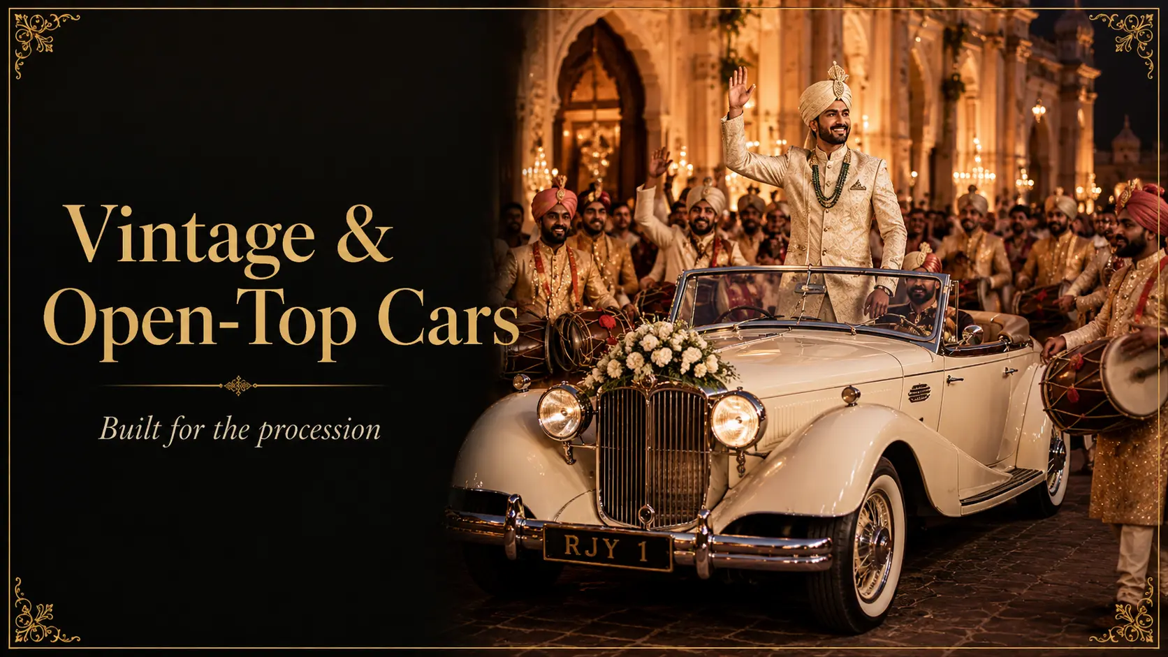 Vintage and Open-Top Cars: Built for the Procession