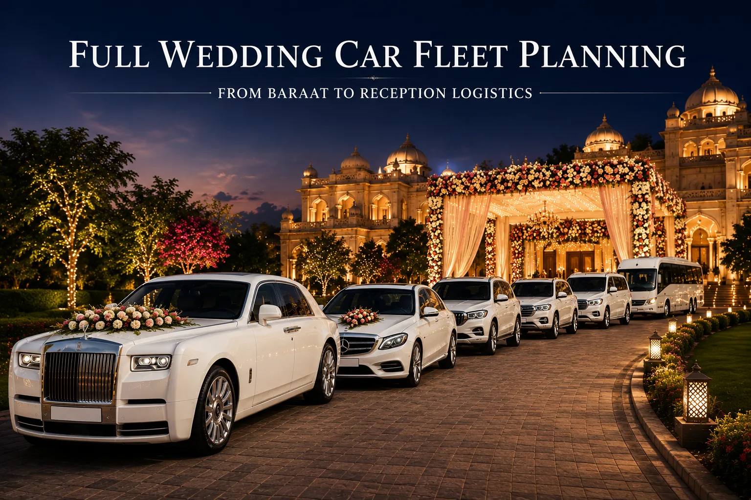 Full Wedding Car Fleet Planning: From Baraat to Reception Logistics